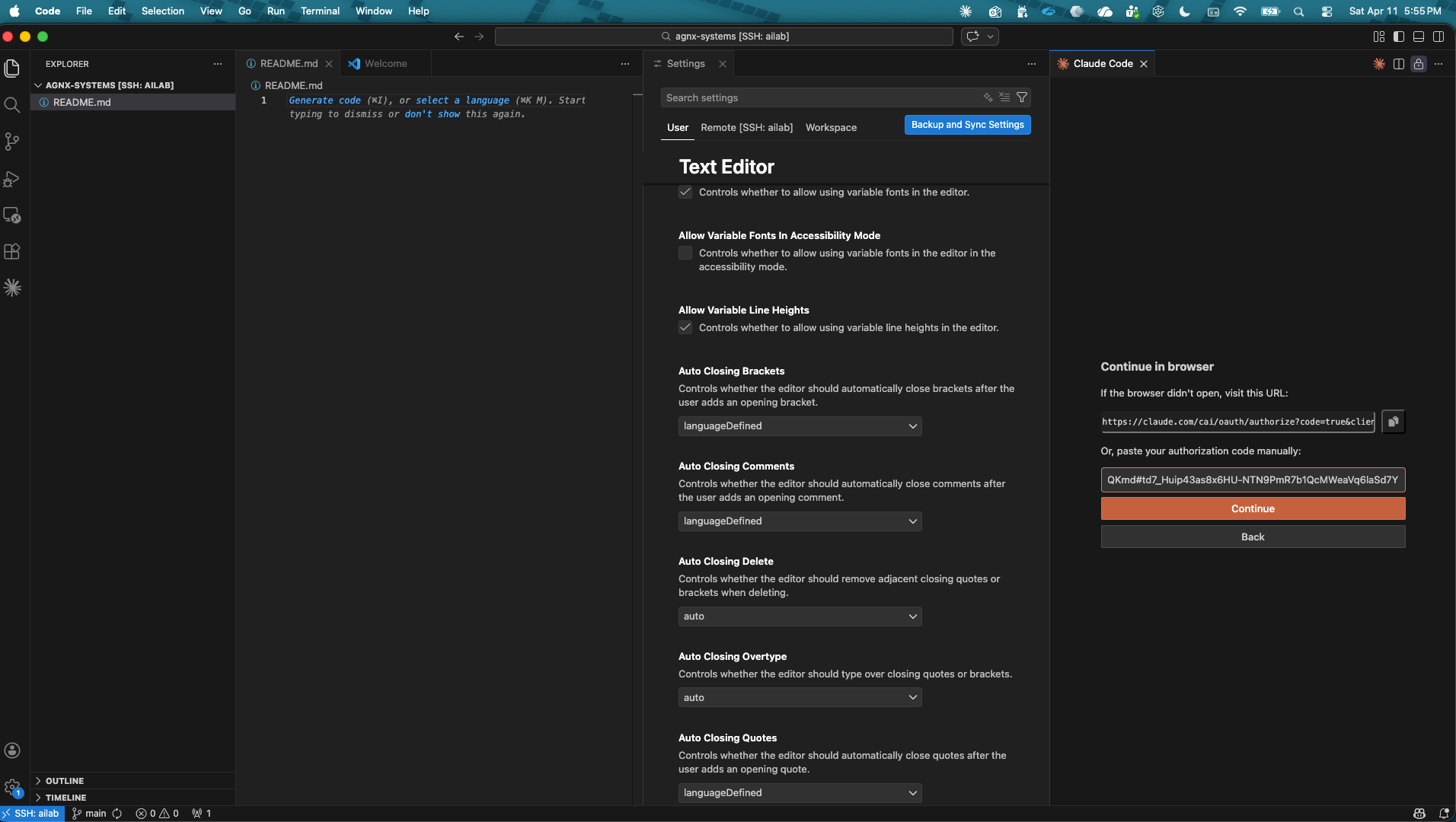 Claude Code prompting authentication in VSCode